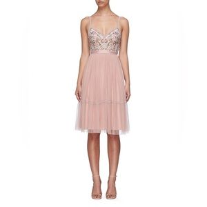 Needle & Thread Whimsical Embroidered Tulle Midi Dress 💐